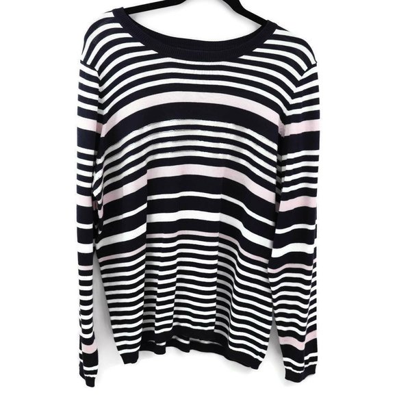 Tommy Hilfiger Womens Sweater Blue Snowmass Peak - Picture 1 of 11